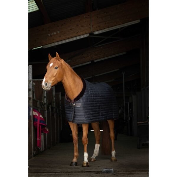EQUITHEME - COUVERTURE D'ECURIE TEDDY DOUBLE MOUTON SYNTHETIQUE