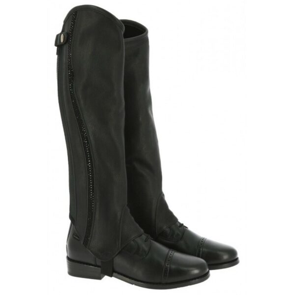 EQUITHEME - MINI CHAPS ECLAT NOIR