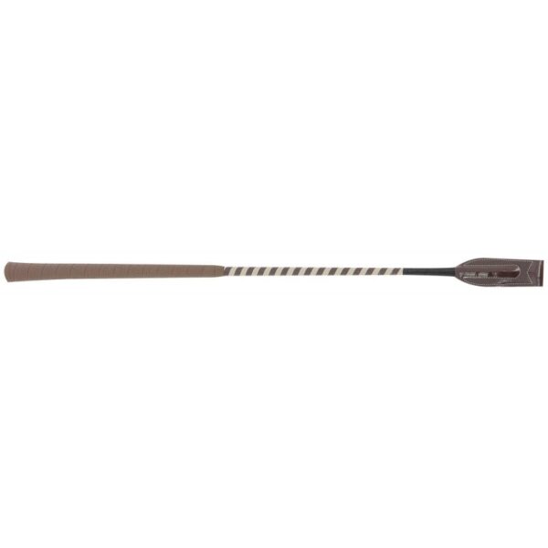 WHIP&GO - CRAVACHE DE CONCOURS BEIGE/CHOCO