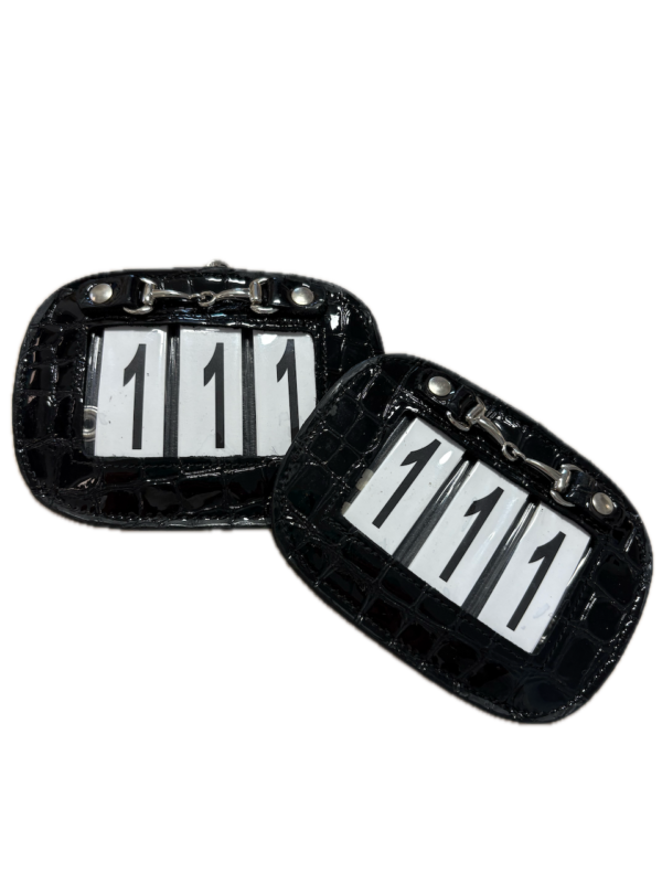HKM - NUMÉRO DE DEPART CARRÉ NOIR CROCO