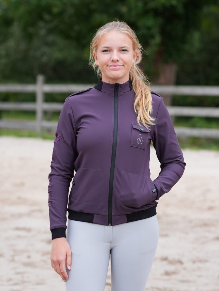 LE SABOTIER - Veste YSEE Prune