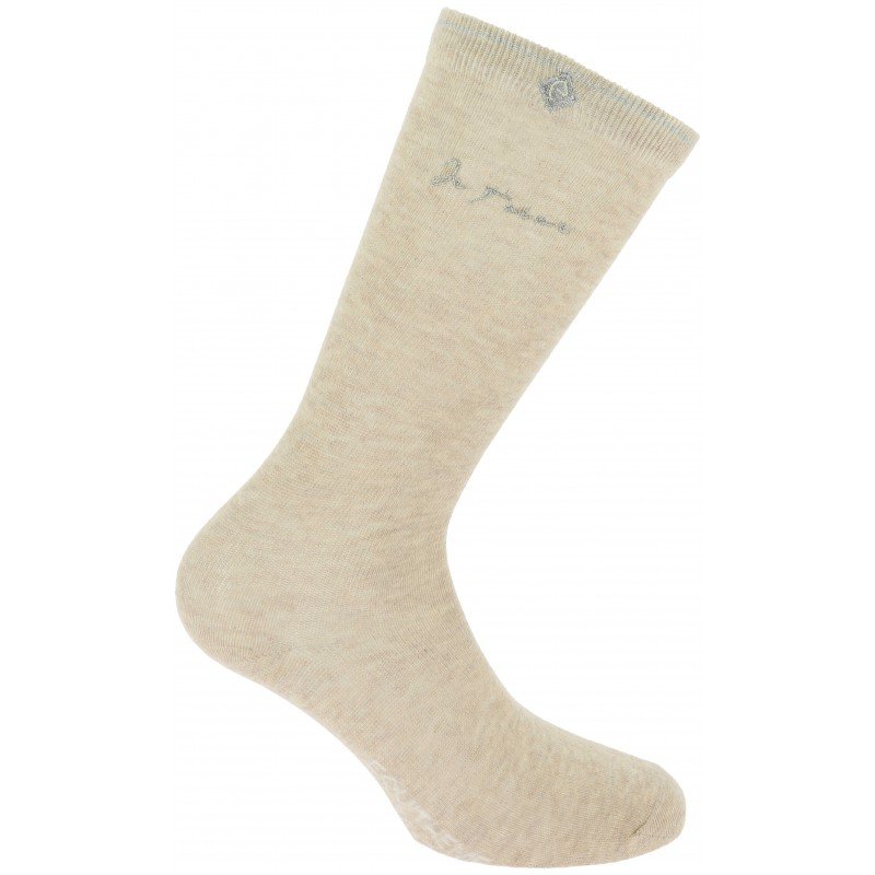 EQUITHEME - Chaussettes ROSE Beige