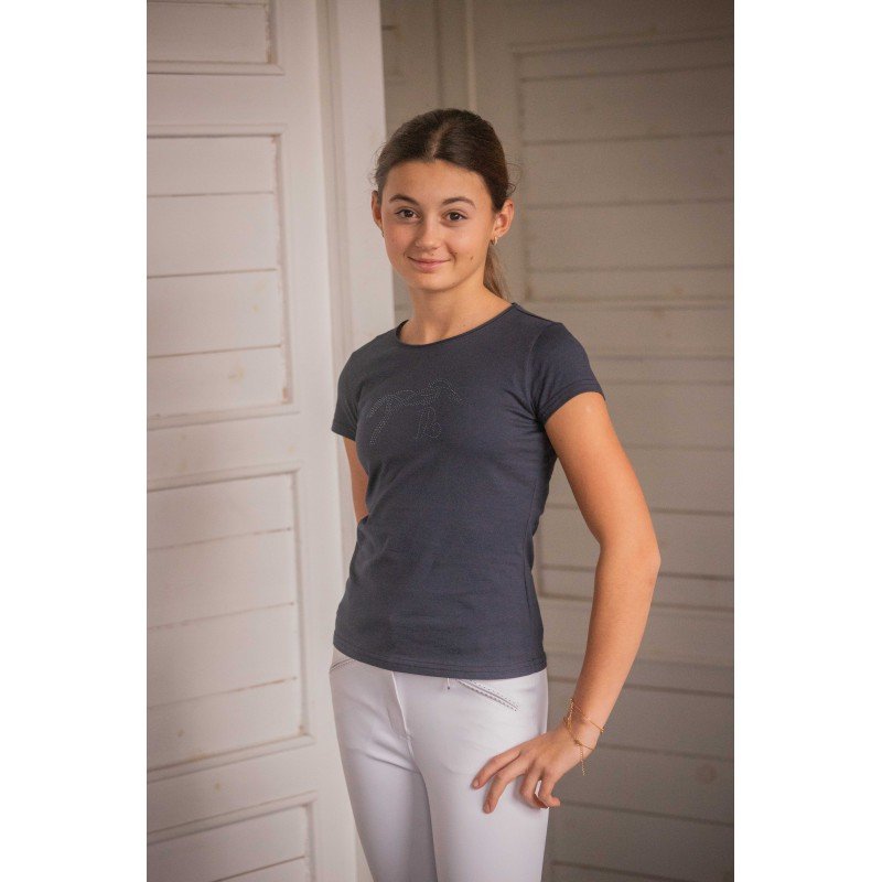 PENELOPE - T-Shirt ICONIC STRASS Kids Marine