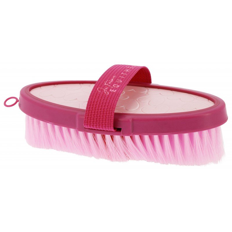 EQUITHEME - Brosse Je t'aime Rose