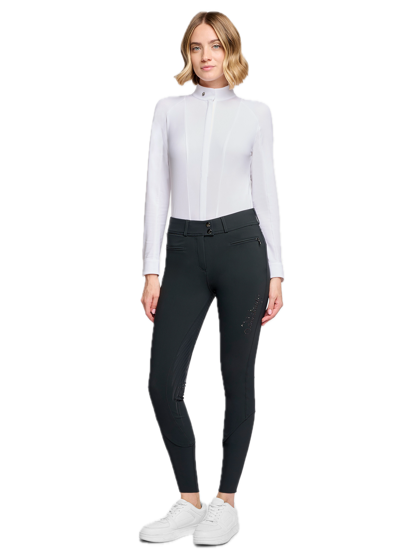 SAMSHIELD - Pantalon CLARA FLORAL Moonless Night