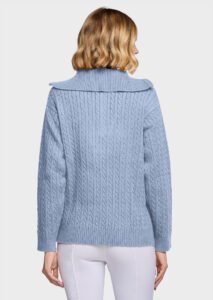 SAMSHIELD - Pull SUZANNE Cashmere Blue