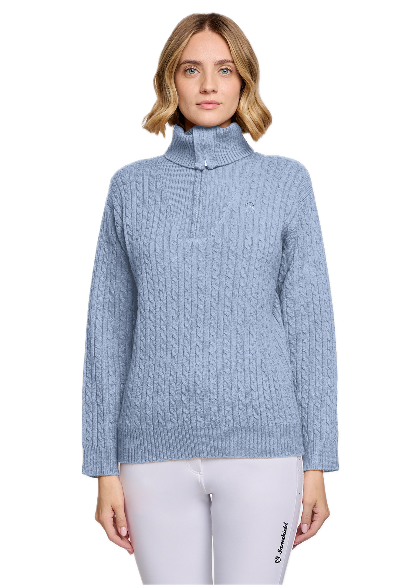 SAMSHIELD - Pull SUZANNE Cashmere Blue